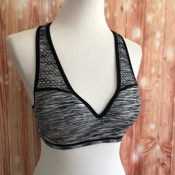 PINK Victoria's Secret Other - VS Pink Black Space Dye Push Up Sports Bra